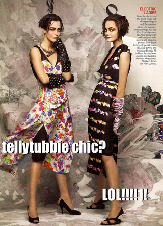 Illustration for article titled LOLVogue: Tard Moddles & Bahlinceeyagga